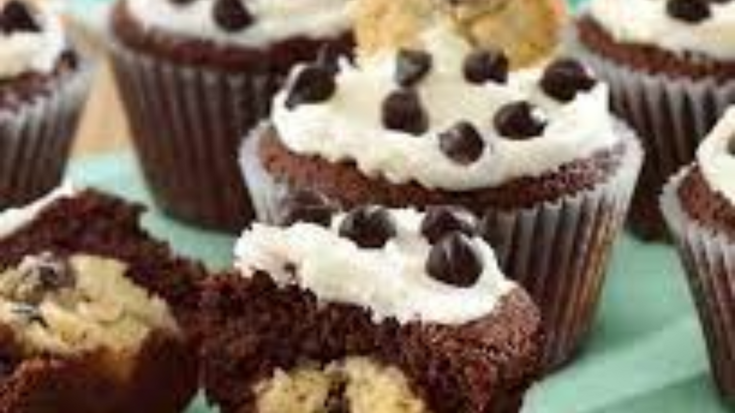 The Cheerful Chocolate Chip Cookie Dough Cupcake