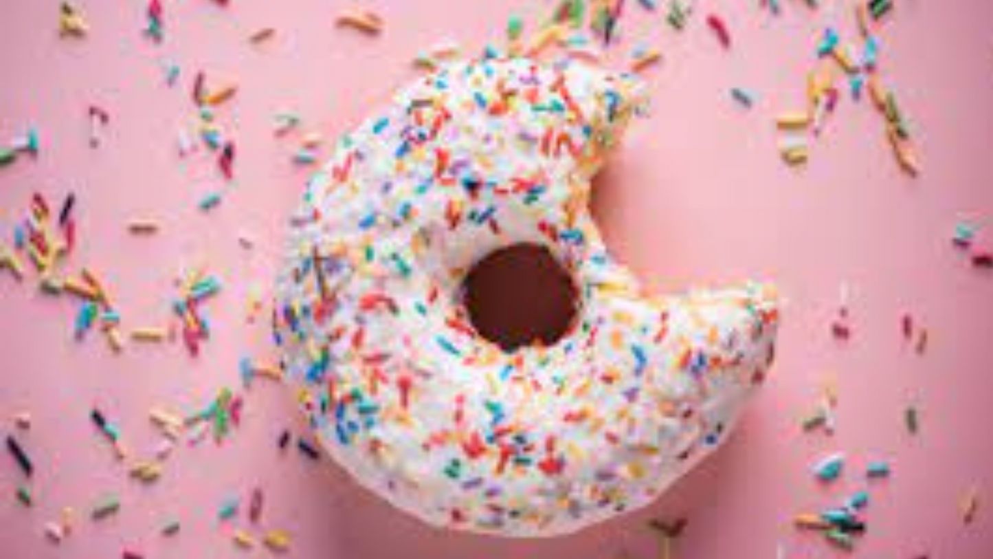 The Cheerful Chocolate Funfetti Donut